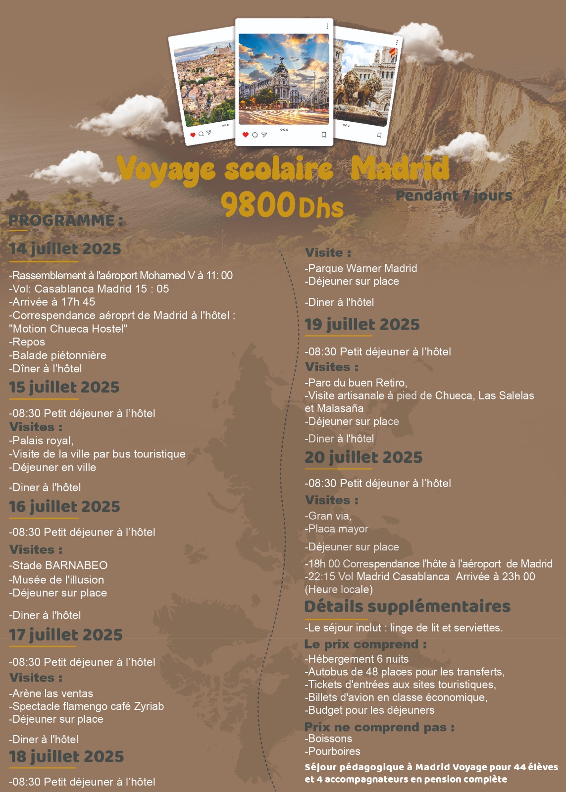 🚌 7 Jours à Madrid : À la Découverte du Cœur Culturel de l’Espagne 🇪🇸🎭